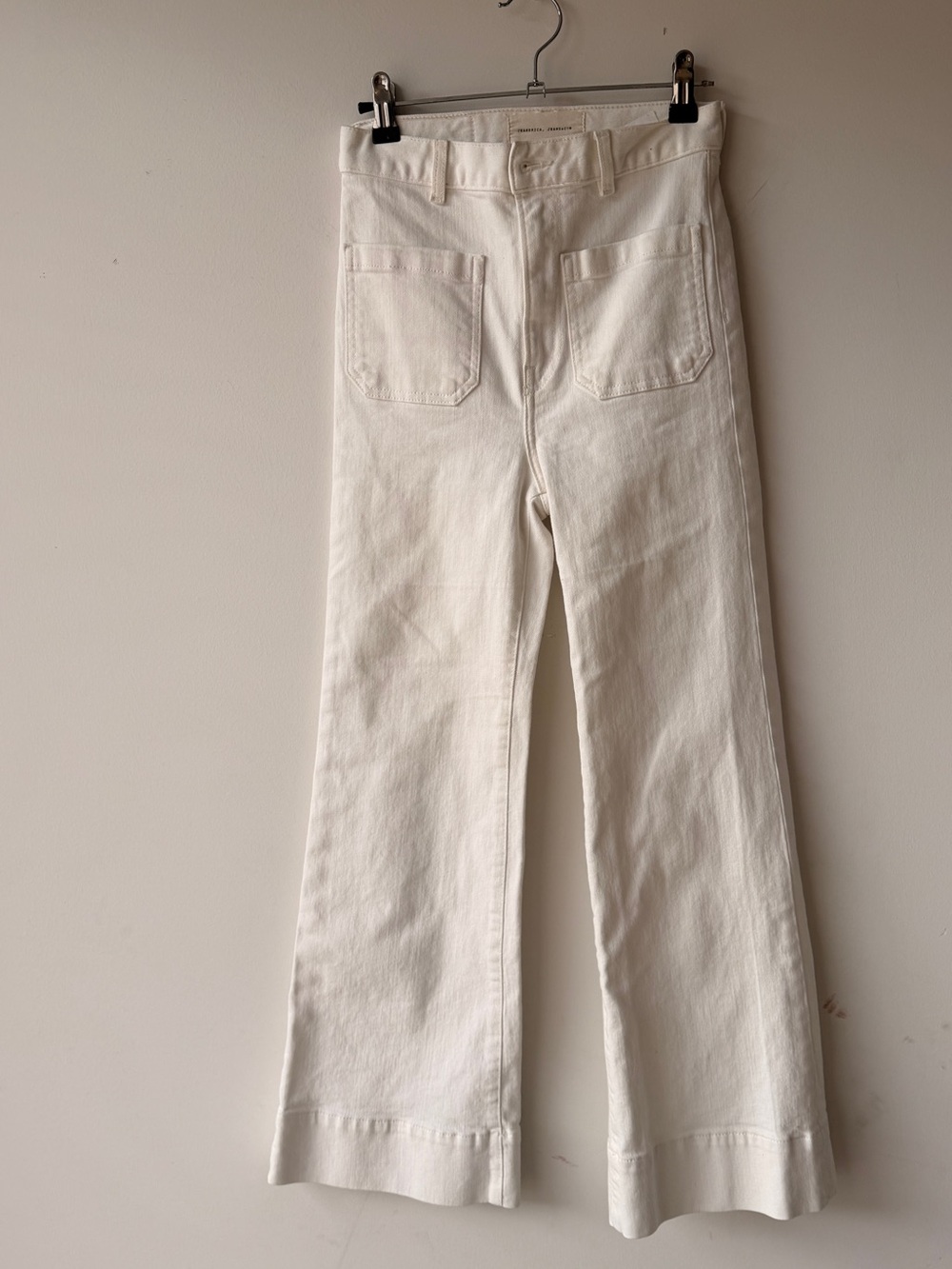Jeanerica Cream High-Rise Jeans